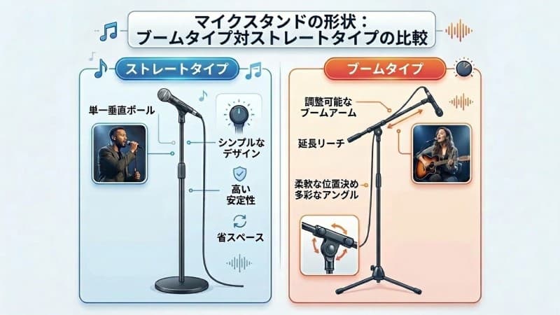 マイクスタンドを選ぶときにチェックする3つのポイント